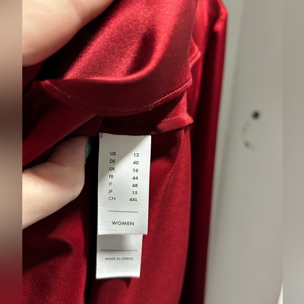 Lily Silk Garnet Silk Blouse. 12. NWT - Picture 6 of 13